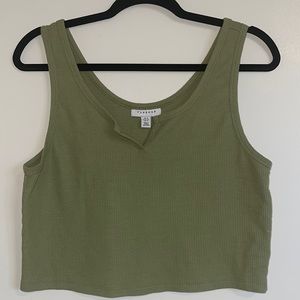 Sage Green Cropped Tank